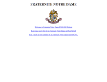 Tablet Screenshot of fraternitenotredame.org