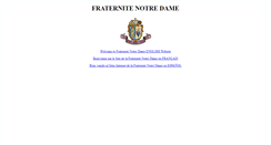 Desktop Screenshot of fraternitenotredame.com