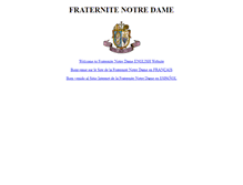 Tablet Screenshot of fraternitenotredame.com